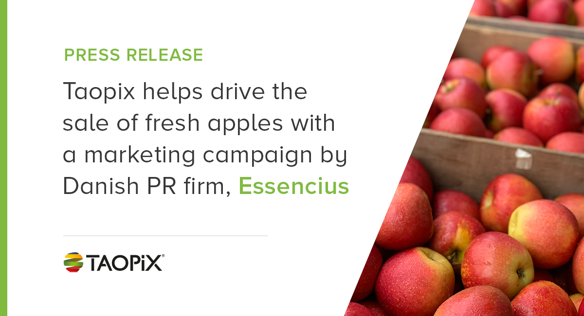 Taopix help drive the sale of fresh apples graphic